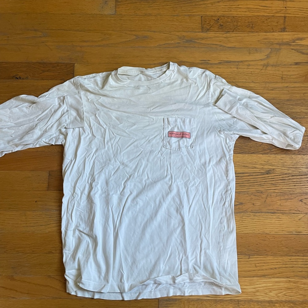 White Vineyard Vines Long Sleeve T-Shirt
